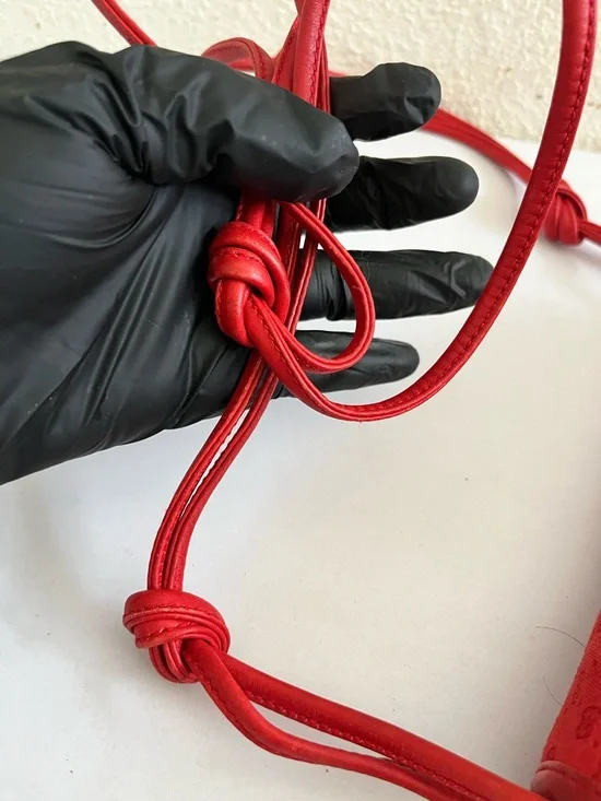 Gucci Red Monogram Crossbody Bag - Picture 8 of 12